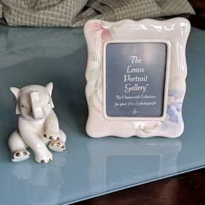 Lenox frame and elephant